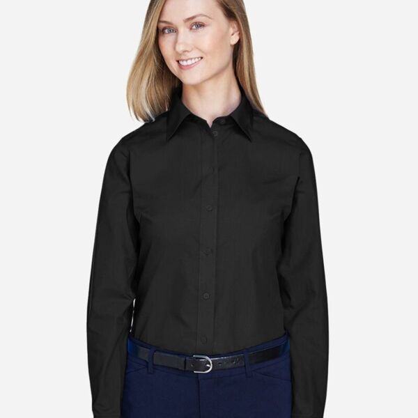 Women's Crown Collection® Broadcloth Woven Dress Shirt Thumbnail